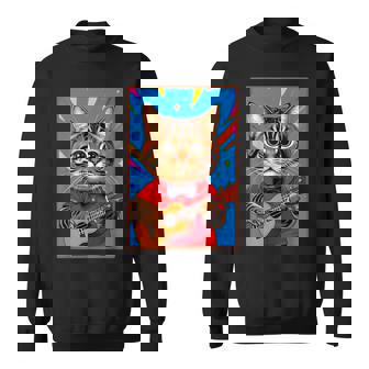 ウクレレ猫 スウェットシャツ - Kawaiitshirt