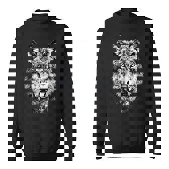 オオカミのモチーフ オオカミが大好き オオカミの群れ オオカミの犬 野生のオオカミ スウェットシャツ - Kawaiitshirt