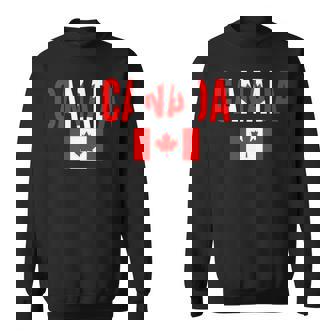 カナダ カナダの国旗 長袖tシャツ スウェットシャツ - Kawaiitshirt