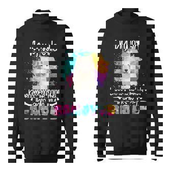 カラフルな世界 サモエド 犬 前足 犬のママ 服 ママ サモエドのアクセサリー 犬の学校 犬の飼い主 スウェットシャツ - Kawaiitshirt