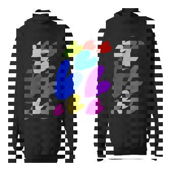 カラフルハート スウェットシャツ - Kawaiitshirt