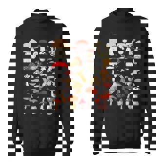 キッズ キノコ コラージュ 菌類 スウェットシャツ - Kawaiitshirt