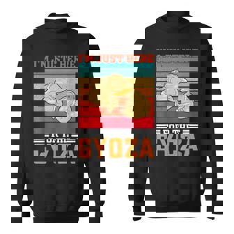 ギョーザが食べたくてたまらない、おもしろいレトロ中華餃子 スウェットシャツ - Kawaiitshirt