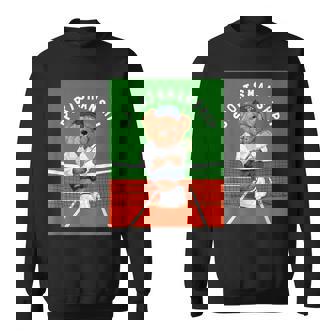 クールなテディベア テニス イラスト グラフィックデザイン スウェットシャツ - Kawaiitshirt