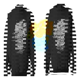 ゴッホ ひまわり&星月夜ポケット 美的アート スウェットシャツ - Kawaiitshirt