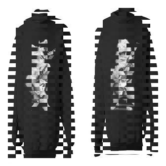 サモエド ギターを弾く ロックミュージック 犬好き スウェットシャツ - Kawaiitshirt