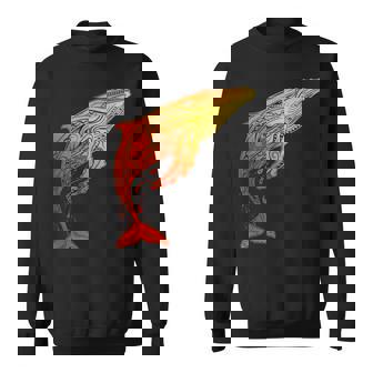 ザトウクジラ ネイティブ ハワイアン ハワイアン トライバル スウェットシャツ - Kawaiitshirt