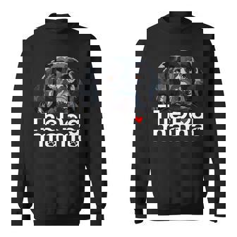 ザドッグママブラックラブラドールママレトリーバーマザードッグマミー 長袖tシャツ スウェットシャツ - Kawaiitshirt