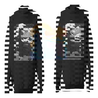 シュールレアリズム 日本画 ニューファンドランド 犬 スウェットシャツ - Kawaiitshirt