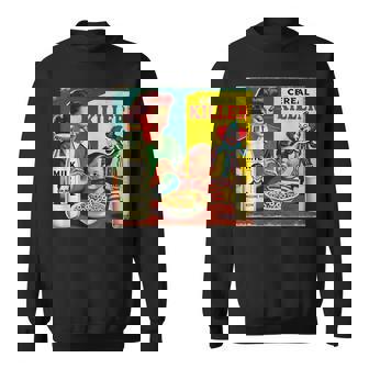 シリアルシリアルキラー音声しゃれミッドセンチュリー広告ユーモア スウェットシャツ - Kawaiitshirt