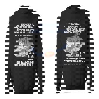 スリープシャツ猫、面白い、ドイツ語で スウェットシャツ - Kawaiitshirt