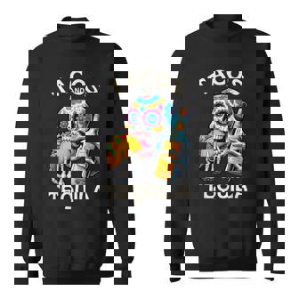 タコスとテキーラ キャンディスカル シンコ・デ・マヨ ロス・ムルトス スウェットシャツ - Kawaiitshirt