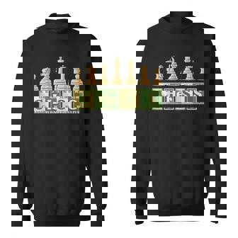 チェス駒 チェスの恋人 チェックメイト ヴィンテージ スウェットシャツ - Kawaiitshirt