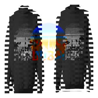 ドバイ ブルジュ ハリファ ヴィンテージ Uae ドバイ アラビア キャメル お土産 長袖tシャツ スウェットシャツ - Kawaiitshirt