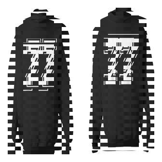 ナンバー77 野球 フットボール 誕生日 スウェットシャツ - Kawaiitshirt