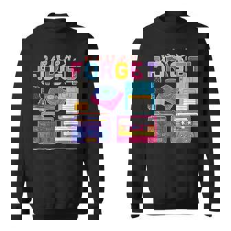 ネバーフォーゲット カセットテープ フロッピーディスク オールドスクール レトロ スウェットシャツ - Kawaiitshirt