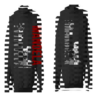 ネルソン・マンデラ 上げた 右手拳 食いしばり マンデラの日 スウェットシャツ - Kawaiitshirt