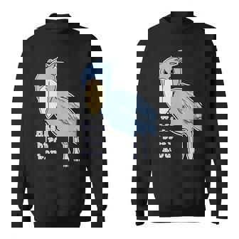 ハシビロコウさん『ビッグ プリント』青い鳥【どうぶつフレンズ】ゆるくて かわいい 動物園 長袖tシャツ スウェットシャツ - Kawaiitshirt