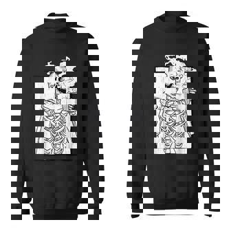 ハロウィーン コーヒー ドリンク スケルトン コーヒースカル スウェットシャツ - Kawaiitshirt