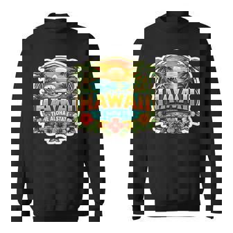 ハワイ アロハ州立大学 お土産 訪問者 記念品 ハワイアン 長袖tシャツ スウェットシャツ - Kawaiitshirt