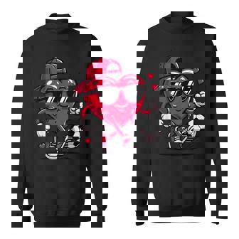 バレンタイン サッカー ハート ドリップ スポーツ 愛 バレンタインデー 男の子 スウェットシャツ - Kawaiitshirt