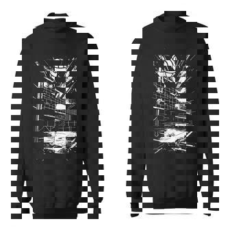 バレーボールのボールを描くバレーボーラー スウェットシャツ - Kawaiitshirt