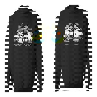 バードウォッチング双眼鏡デザイン スウェットシャツ - Kawaiitshirt