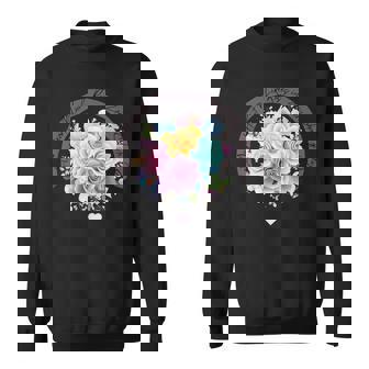 パステルレインボーローズがあらゆる色合いにハートを咲かせます スウェットシャツ - Kawaiitshirt