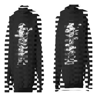 ビション・フリーゼ ギターを弾く クリスマス 犬好き スウェットシャツ - Kawaiitshirt