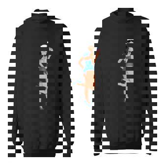 ピンナップガール セーラー アメリカ国旗 スウェットシャツ - Kawaiitshirt