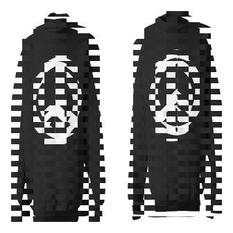 ホワイト ピースサイン スウェットシャツ - Kawaiitshirt