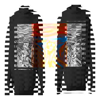 ファニー タビーキャット 絵画 ムンクの叫び パロディ スウェットシャツ - Kawaiitshirt