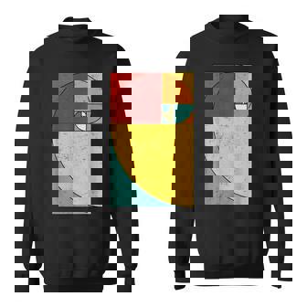 フィボナッチスパイラル幾何学アート スウェットシャツ - Kawaiitshirt