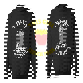 フライドポテト この子は本当にフライドポテトが好きなんだ フライドポテト スウェットシャツ - Kawaiitshirt