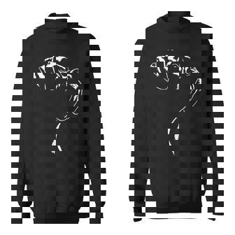 ボクサー ポートレート シルエット 犬 ドイツ ボクサー 犬 スウェットシャツ - Kawaiitshirt