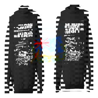 メルボルン オーストラリア お土産 オーストラリア国旗 カンガルーコアラ スウェットシャツ - Kawaiitshirt