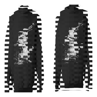 モルモット 野球 スポーツ ペット好き スウェットシャツ - Kawaiitshirt