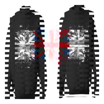 ユニオンジャック インクスタイル アート イギリス国旗 イギリス 国旗 イギリス スウェットシャツ - Kawaiitshirt