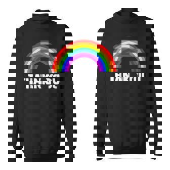 レインボー Thank You スウェットシャツ - Kawaiitshirt