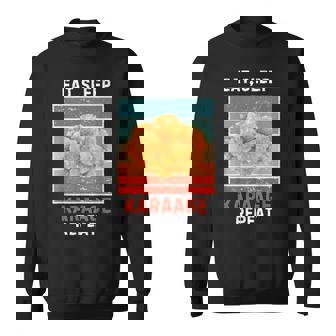 レトロ 食べる 寝る からあげ リピート ヴィンテージ からあげ フード好き スウェットシャツ - Kawaiitshirt