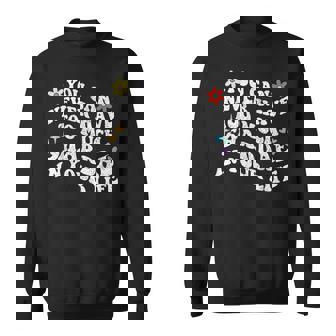 レトログルーヴィー。シャデーが多すぎることはありません。 スウェットシャツ - Kawaiitshirt