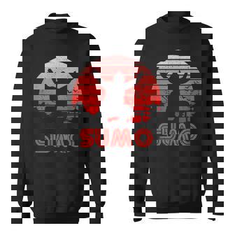 レトロサンセット相撲 スウェットシャツ - Kawaiitshirt