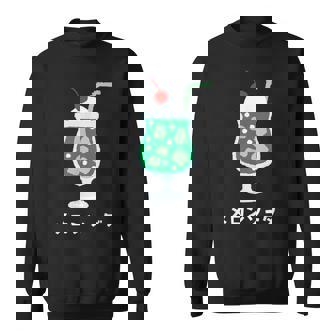 レトロジャパニーズグリーンメロンソーダジュースドリンク 日本 70年代 80年代 スウェットシャツ - Kawaiitshirt