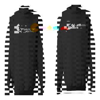 レトロヴィンテージ80年代アーケードゲームインベーダーマッシュアップ スウェットシャツ - Kawaiitshirt