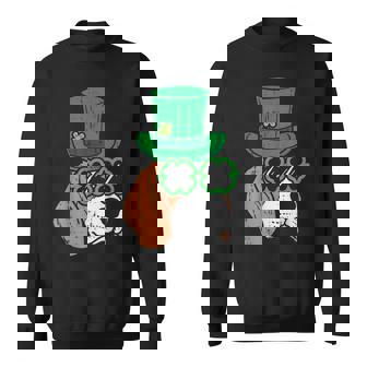 レプラコーン ビーグル シャムロックグラス セントパトリックスデー 犬の贈り物 スウェットシャツ - Kawaiitshirt