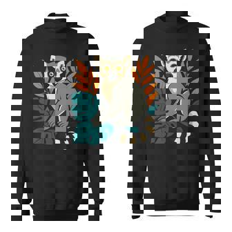 ワオキツネザル 長袖tシャツ スウェットシャツ - Kawaiitshirt