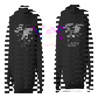 ワンダーラストの世界地図 スウェットシャツ - Kawaiitshirt