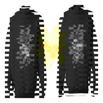 ヴィンテージ ボタニカル ビワ 自然 フルーツ アートプリント スウェットシャツ - Kawaiitshirt