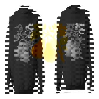 ヴィンテージボタニカル梨アートプリント スウェットシャツ - Kawaiitshirt