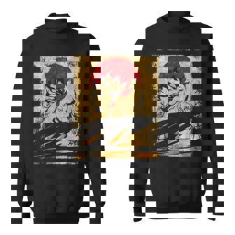 九尾の狐 日本のレトロアート 長袖tシャツ スウェットシャツ - Kawaiitshirt